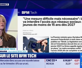 Replay Tech & Co, la quotidienne - À lire sur le site Tech&Co : Une mesure difficile mais nécessaire : la Grèce va interdire l'accès aux réseaux sociaux aux jeunes de moins de 15 ans dès 2027, par Salomé Ferraris - 09/04