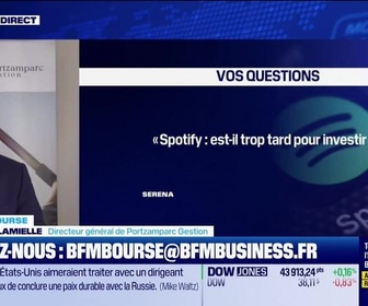 Replay BFM Bourse - Culture Bourse : Spotify, est-il trop tard pour investir ?, par Antoine Larigaudrie - 03/03