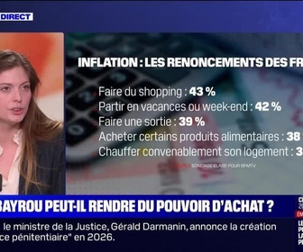 Replay BFM Story - Story 5 : François Bayrou peut-il rendre du pouvoir d'achat ? - 23/01