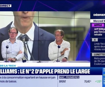 Replay Tech & Co, la quotidienne - Jeff Williams : le n°2 d'Apple prend le large - 09/07