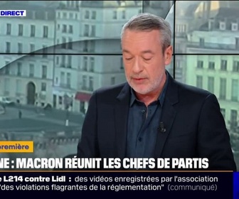 Replay Politique Première - ÉDITO - Jordan Bardella a choisi son camp puisqu'il s'est envolé pour Washington: Emmanuel Macron réunit les présidents de partis pour évoquer la situation en Ukraine