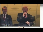 Replay Donald Trump acclamé et hué 1er président américain en exercice à un match NFL en saison depuis 1978